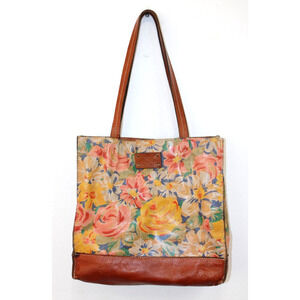 PATRICIA NASH Toscano First Bloom Florals Poppy Tote Shoulder Bag